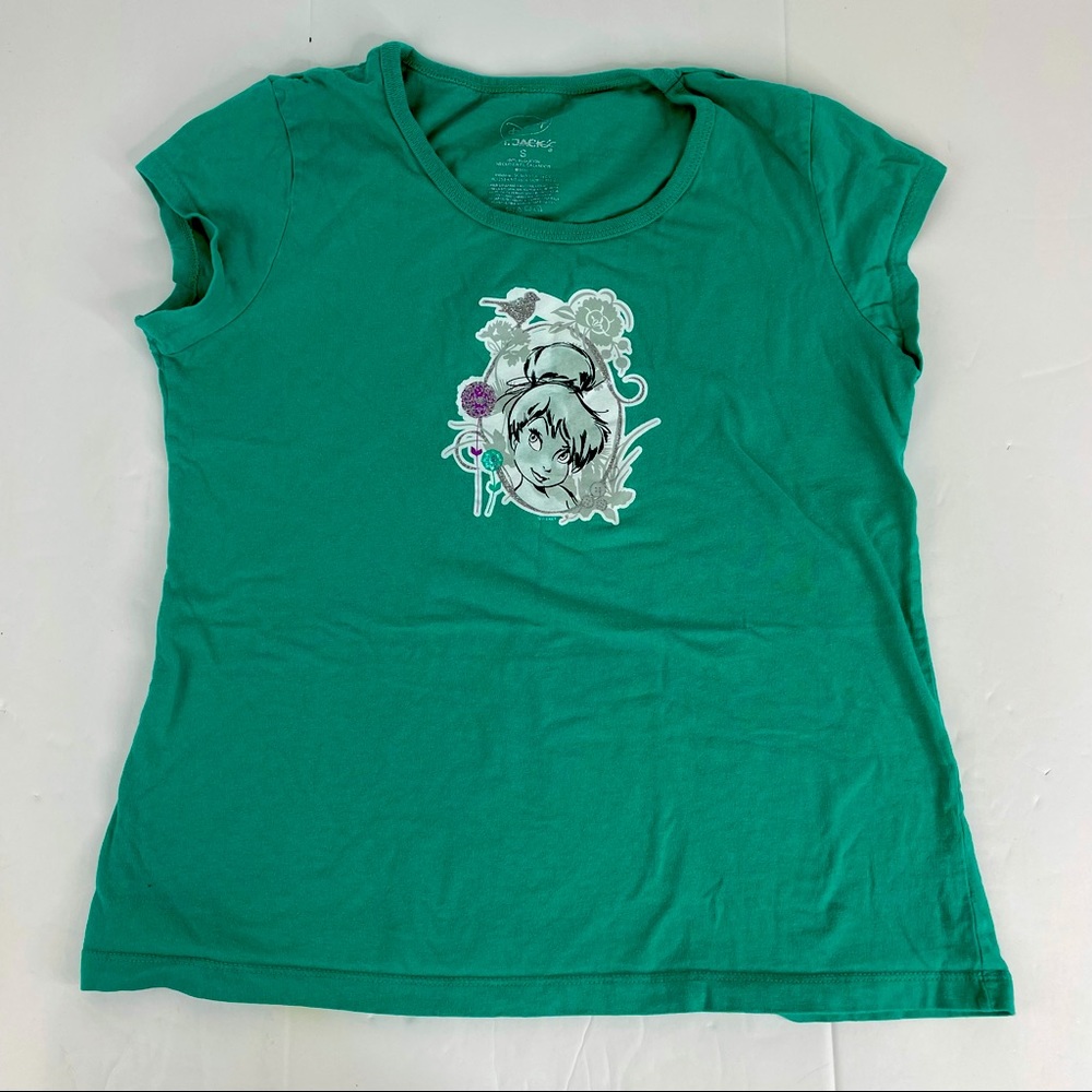 Disney Women’s Tinker Bell graphic short sleeve t shirt adult size small